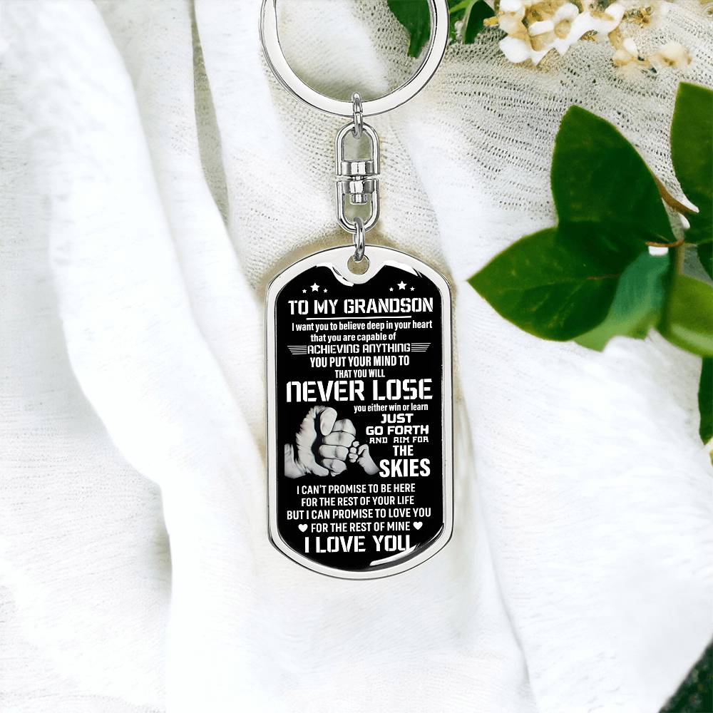 To My Grandson, Never Lose Keychain