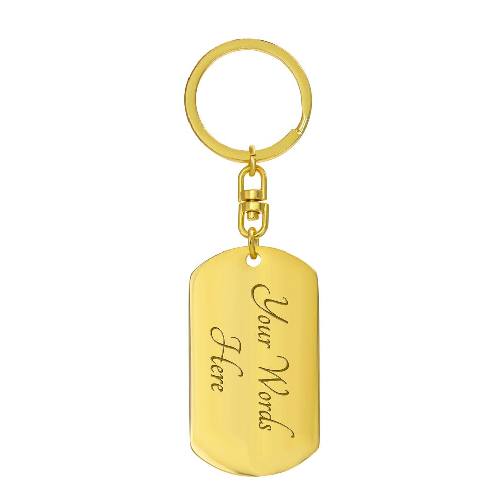 To My Daughter, Your First Breath Personalized Keychain