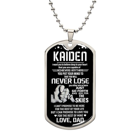 KAIDEN custom dog tag