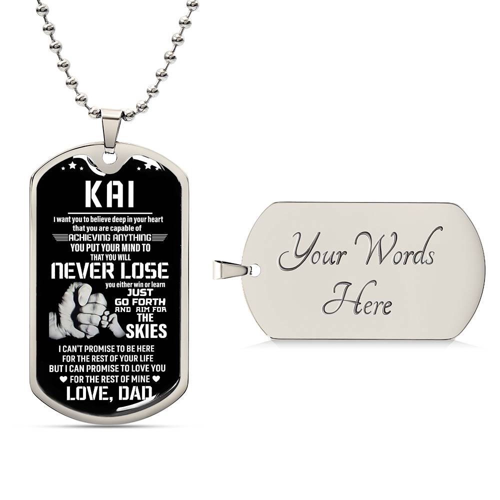 KAI custom dog tag