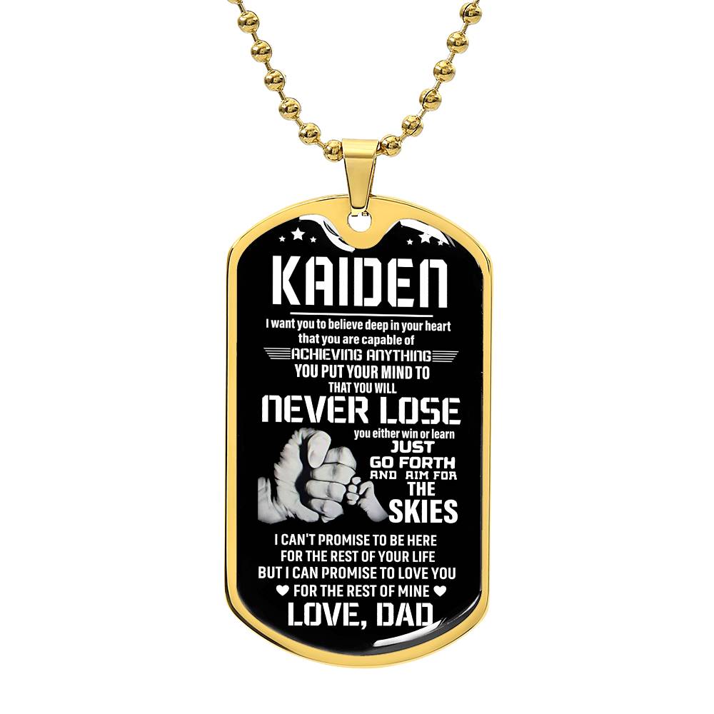 KAIDEN custom dog tag