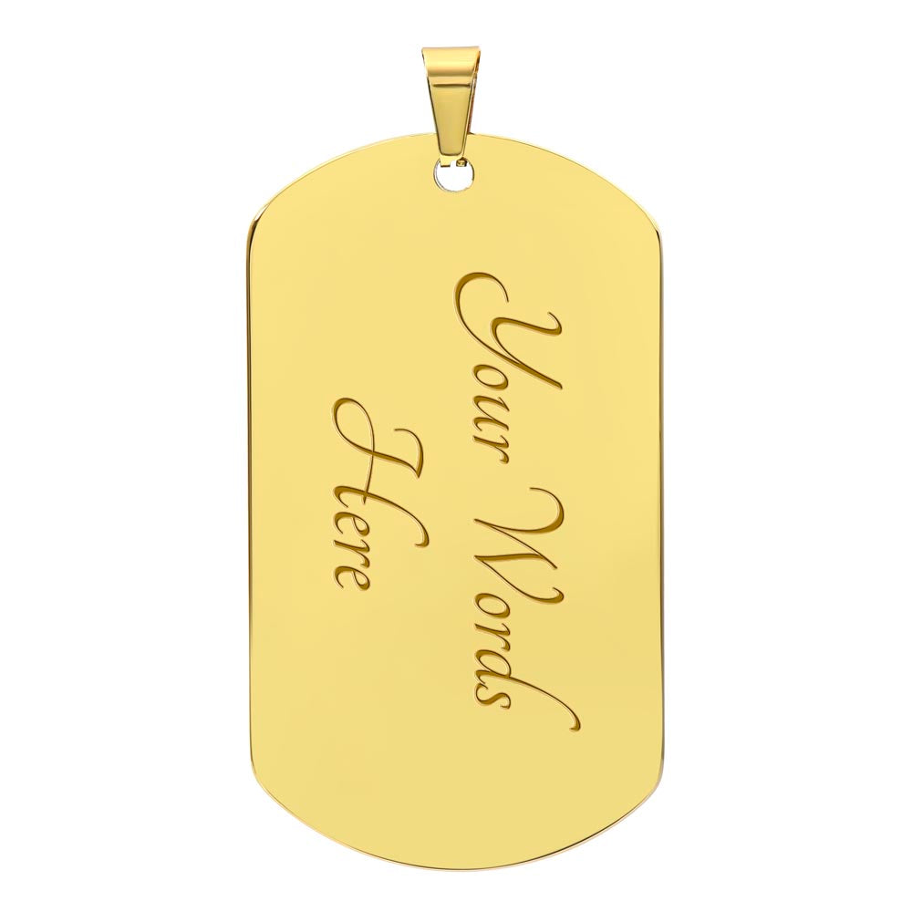 Father and Son, Unbreakable Bond Dog Tag Necklace