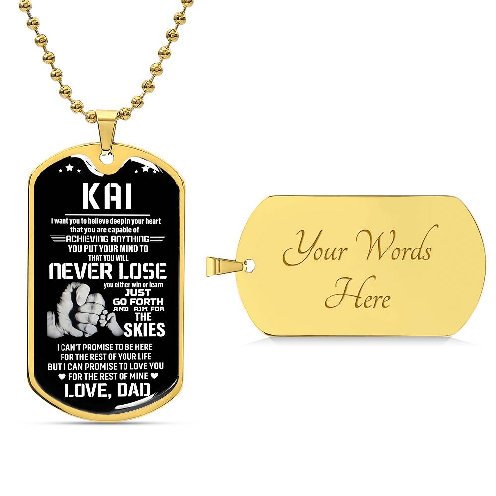 KAI custom dog tag