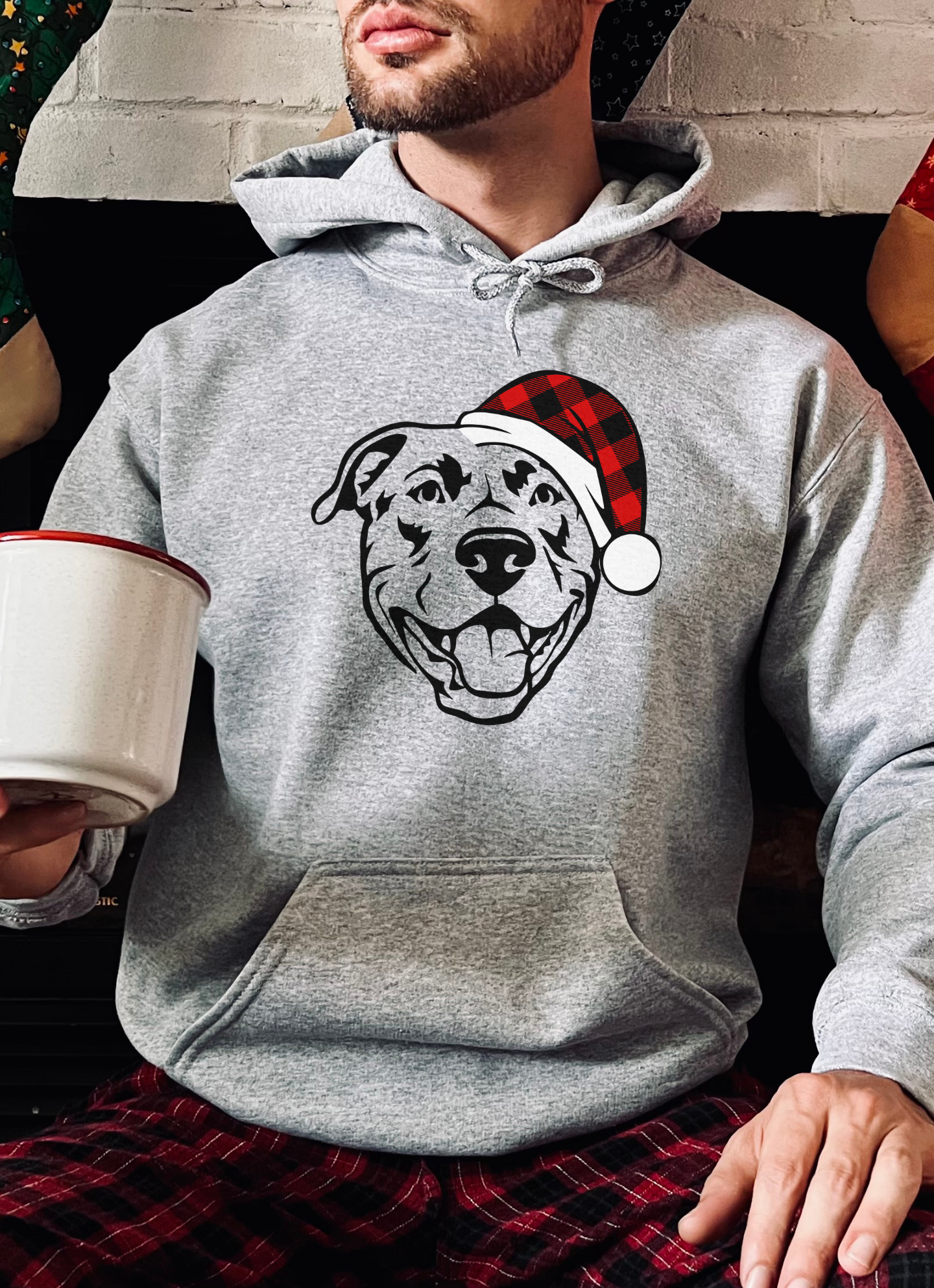 Merry PITmas l Pitbull l Christmas Pullover Hoodie