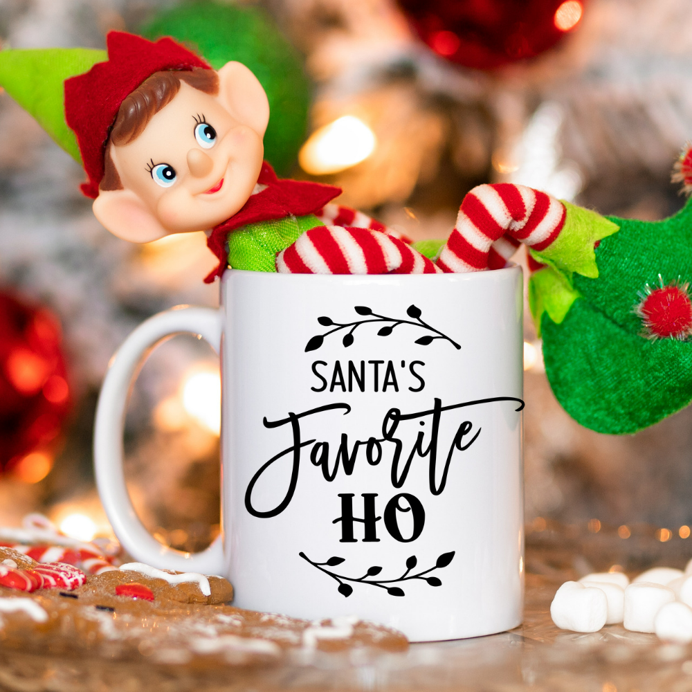 Santa's Favorite Ho l 11 oz. White Mug