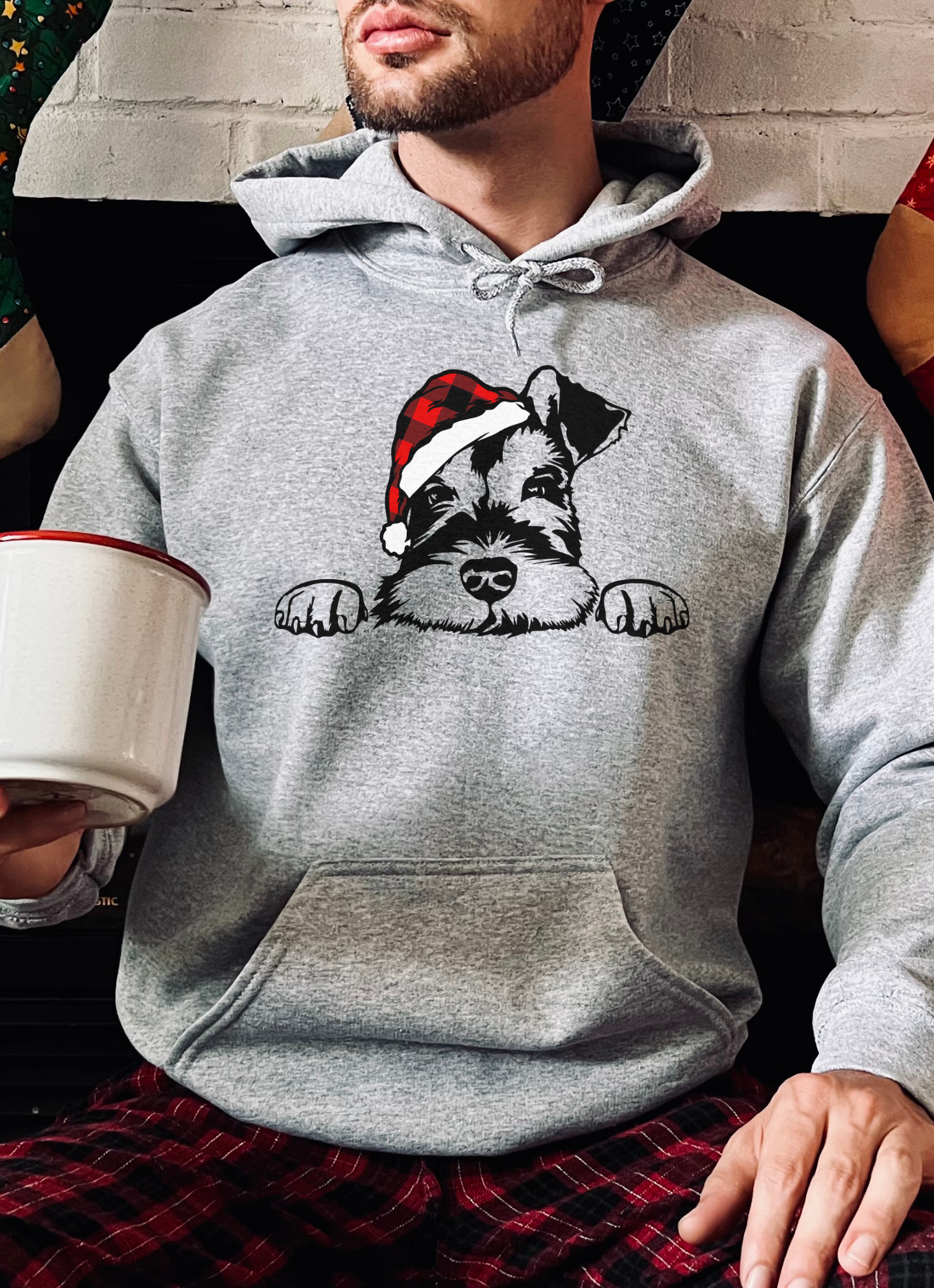 I'm Dreaming of a Mini Schnauzer l Christmas Pullover Hoodie