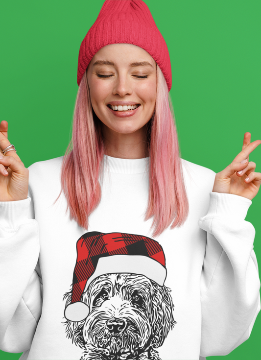 All I Want For Christmas Is A Doodle l Crewneck Pullover Sweatshirt