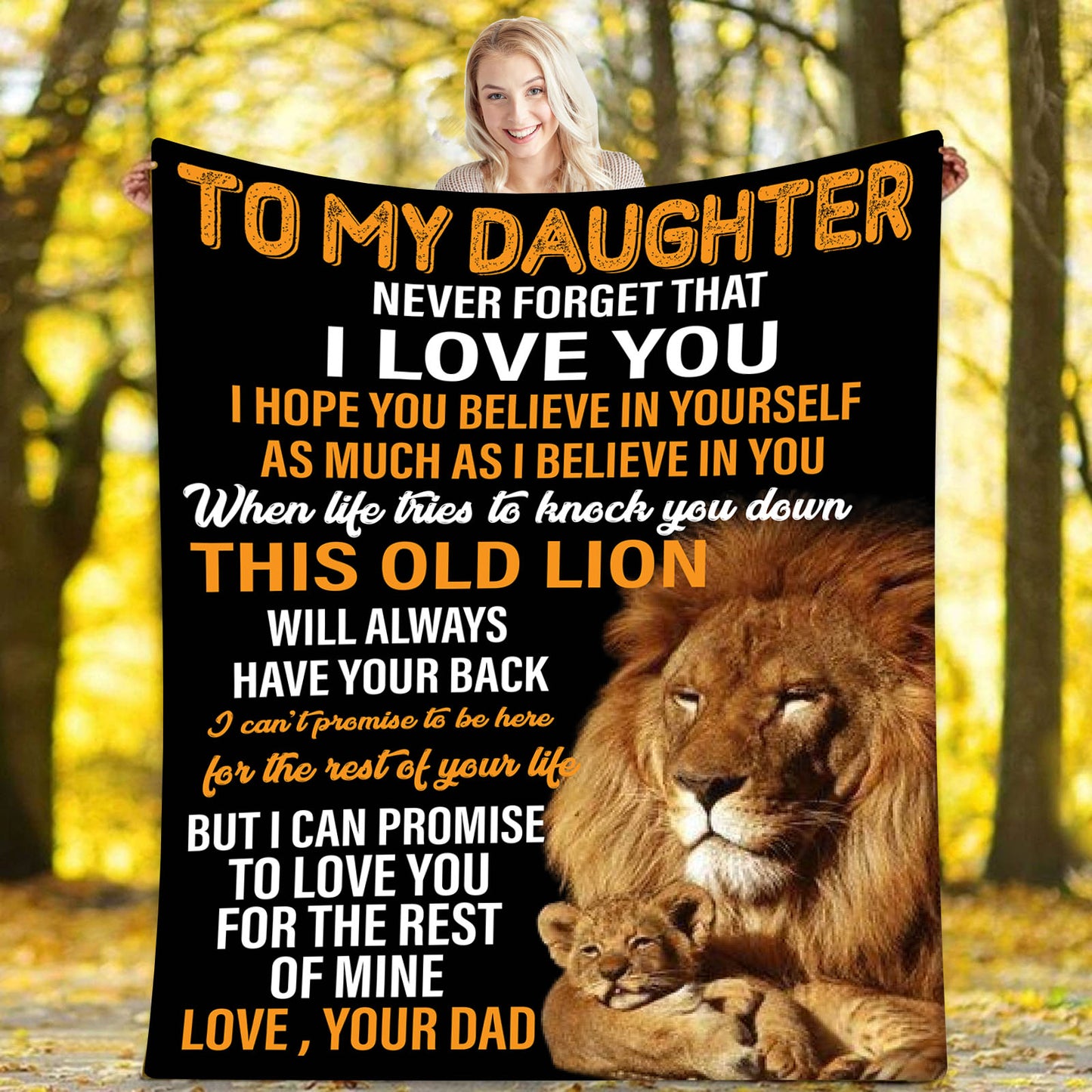 To My Daughter l Never Forget That I Love You, Love Dad Blanket