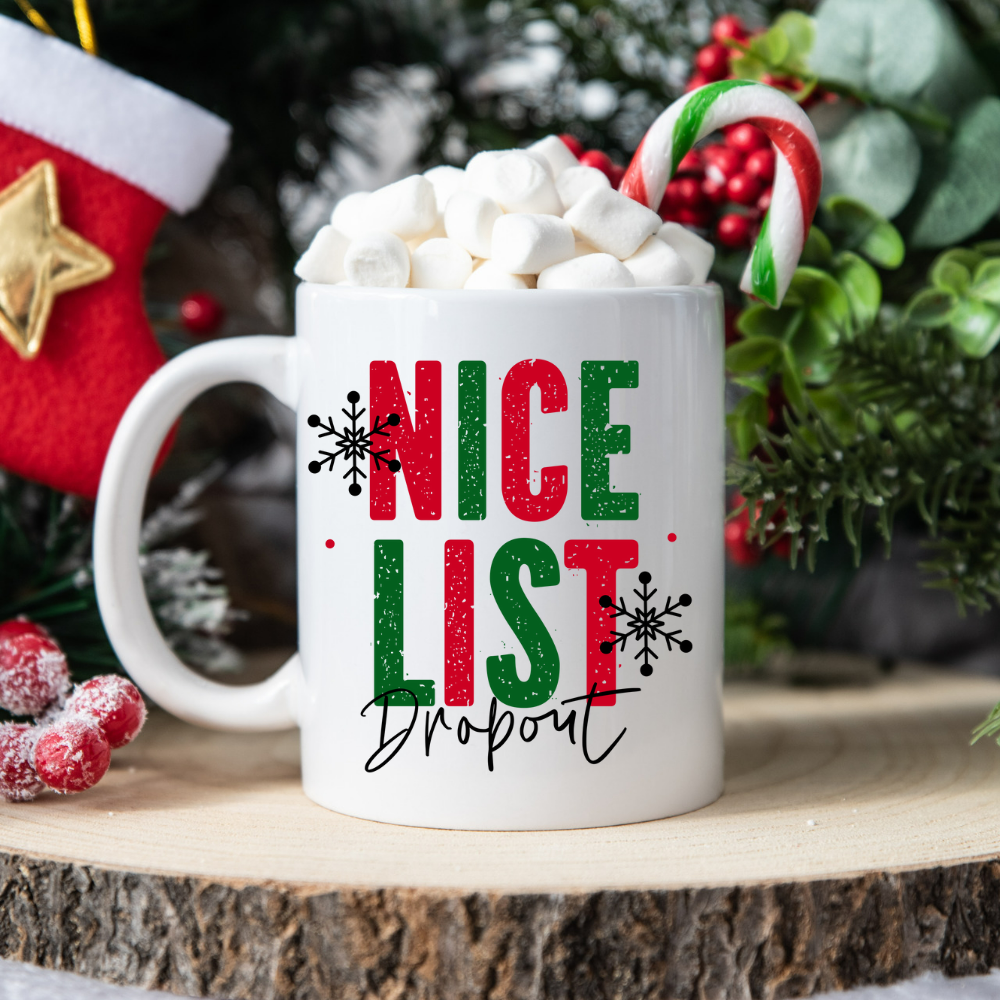 Nice List Dropout l 11 oz. White Mug