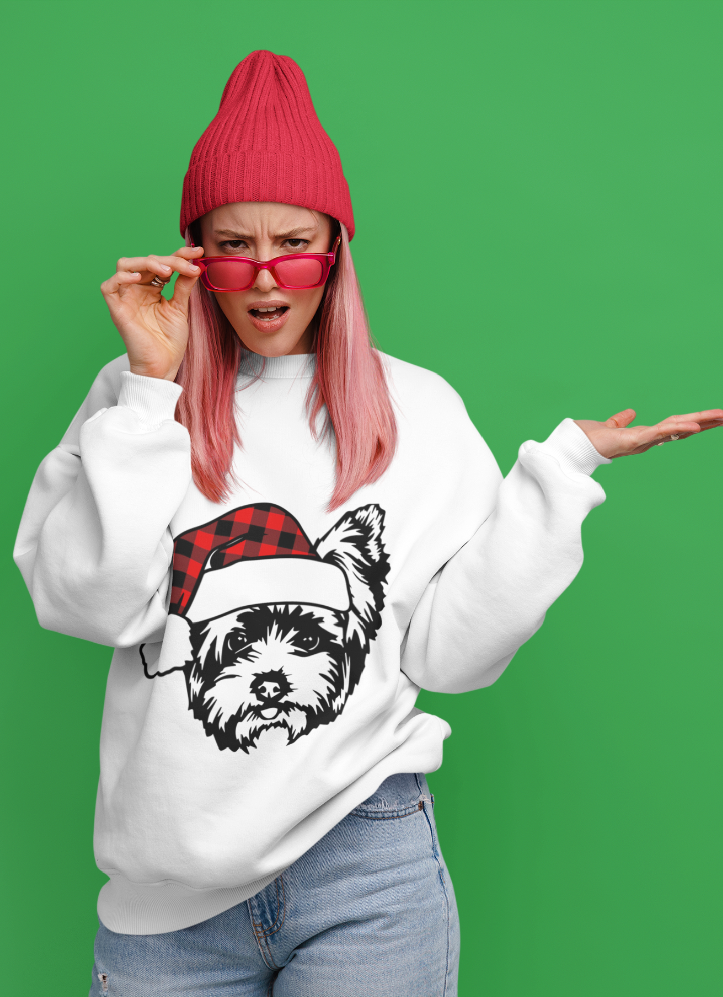 Yorkie Crewneck Pullover Sweatshirt