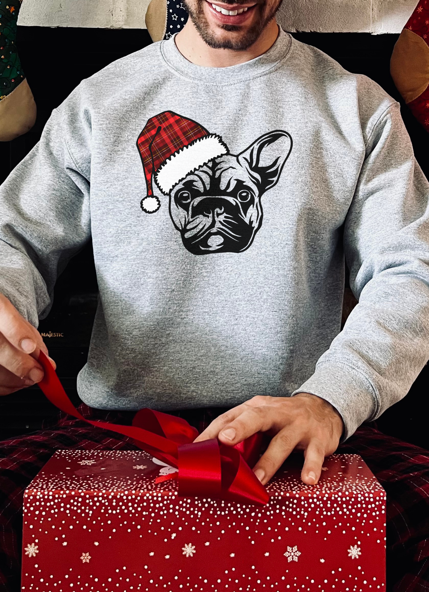 Frolicking Frenchie l French Bulldog l Crewneck Pullover Sweatshirt