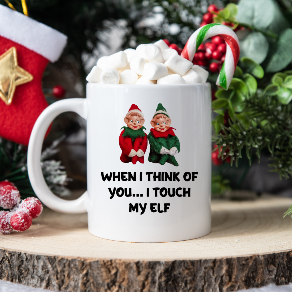 When I Think Of You l Christmas l 11 oz. White Mug