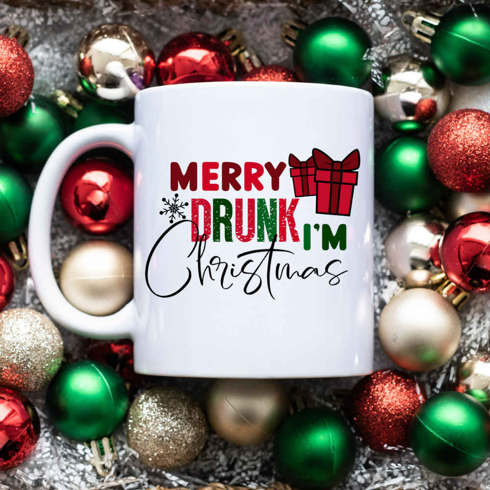 Merry Drunk I'm Christmas l 11 oz. White Mug