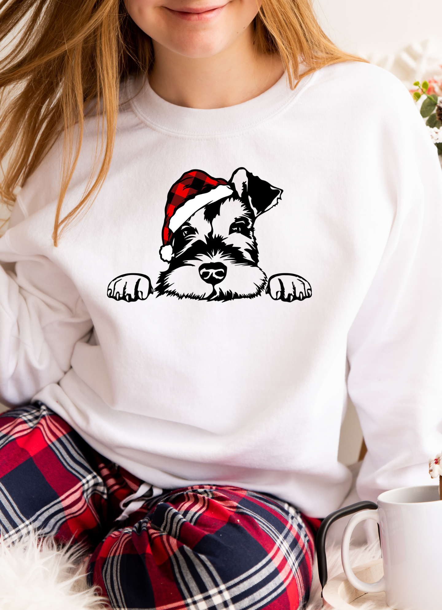 Mini Schnauzer Crewneck Pullover Sweatshirt