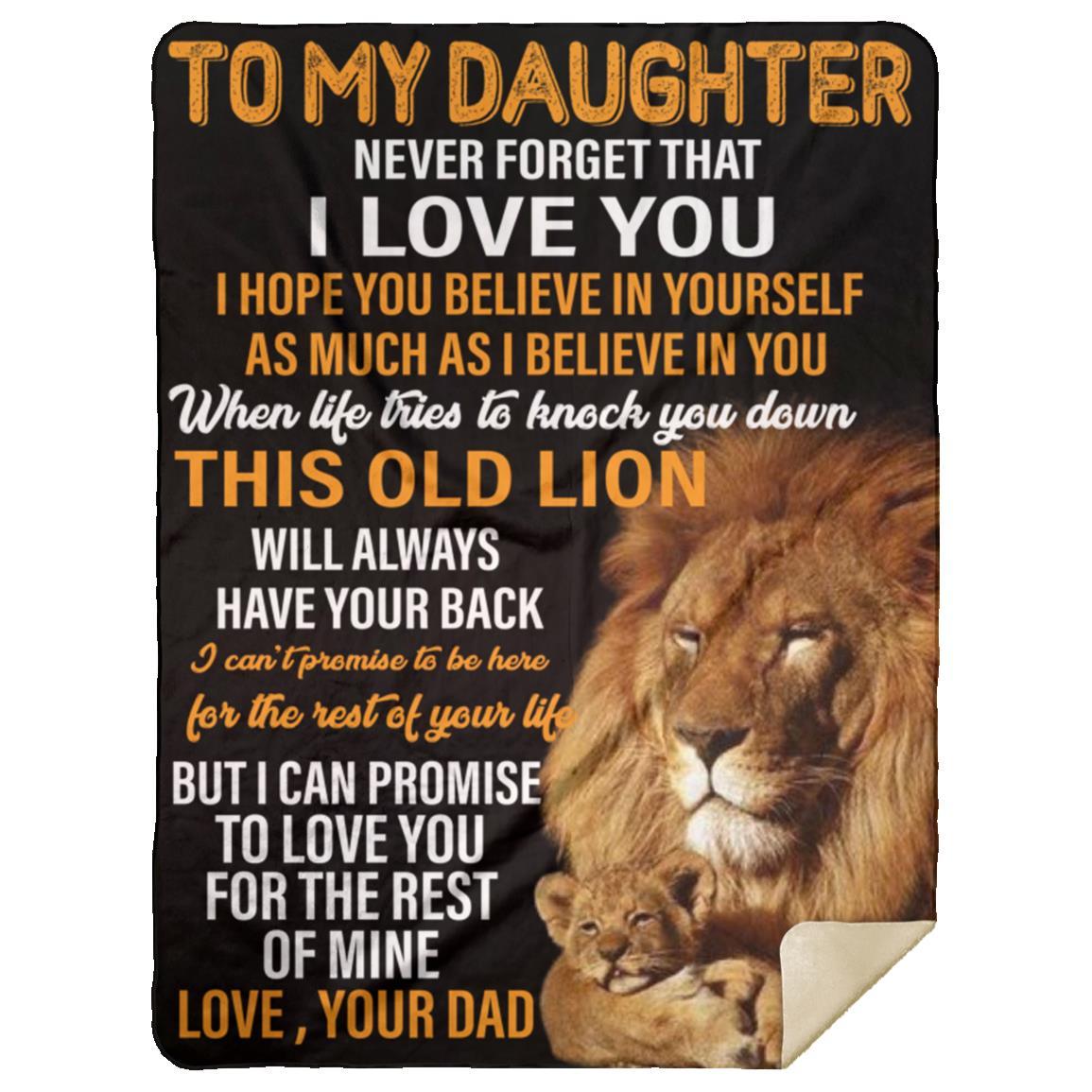 To My Daughter l Never Forget That I Love You, Love Dad Blanket