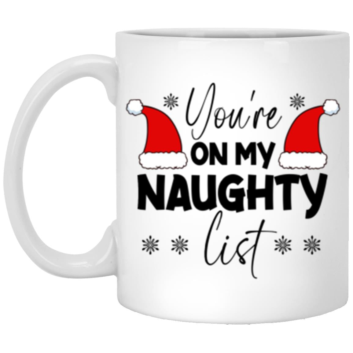 Naughty List l Christmas l 11 oz. White Mug