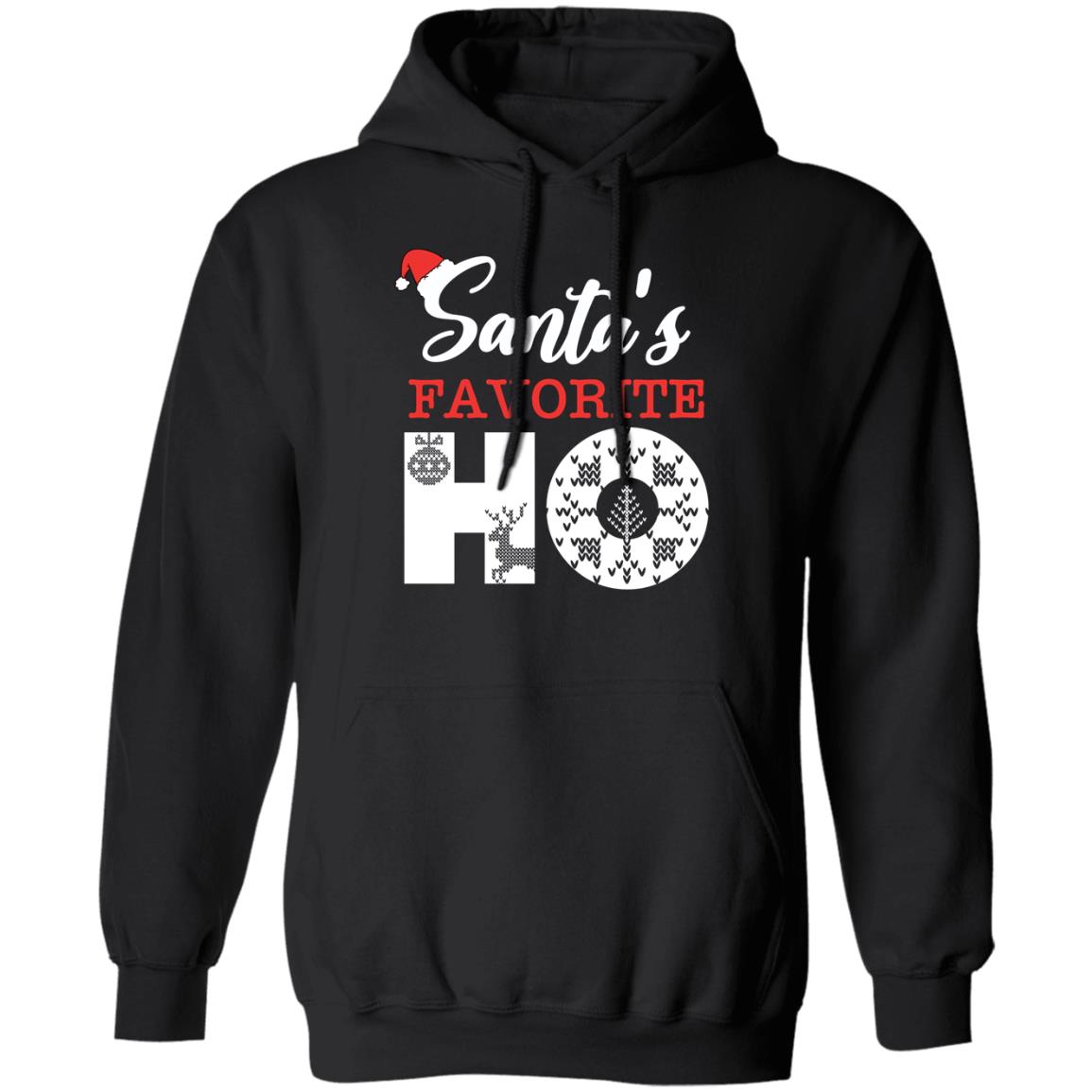 Santa's Favorite HO l Christmas  Pullover Hoodie