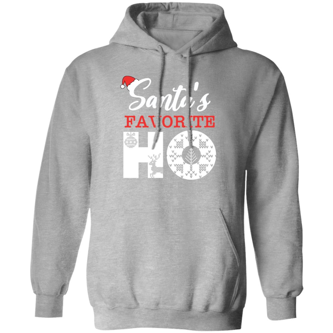 Santa's Favorite HO l Christmas  Pullover Hoodie