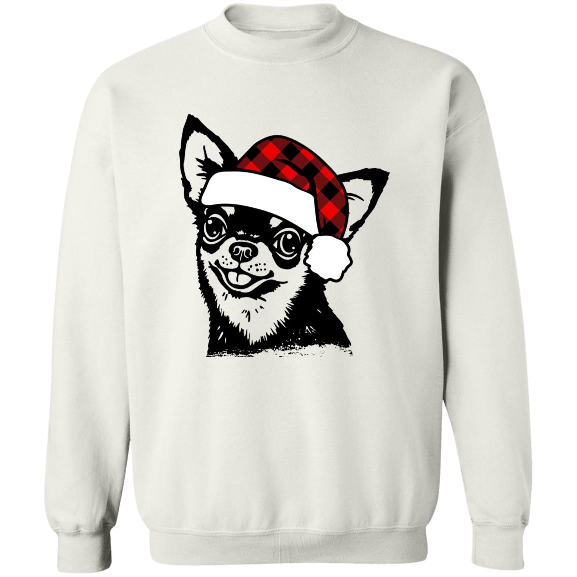 Feliz Navidog l Chihuahua l Crewneck Pullover Sweatshirt