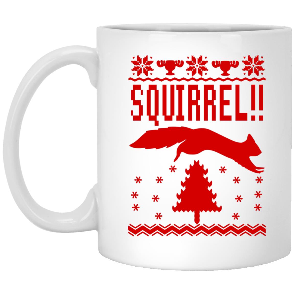 Squirrel l Christmas l 11 oz. White Mug