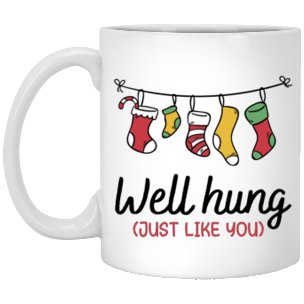 Well Hung l Christmas l 11 oz. White Mug