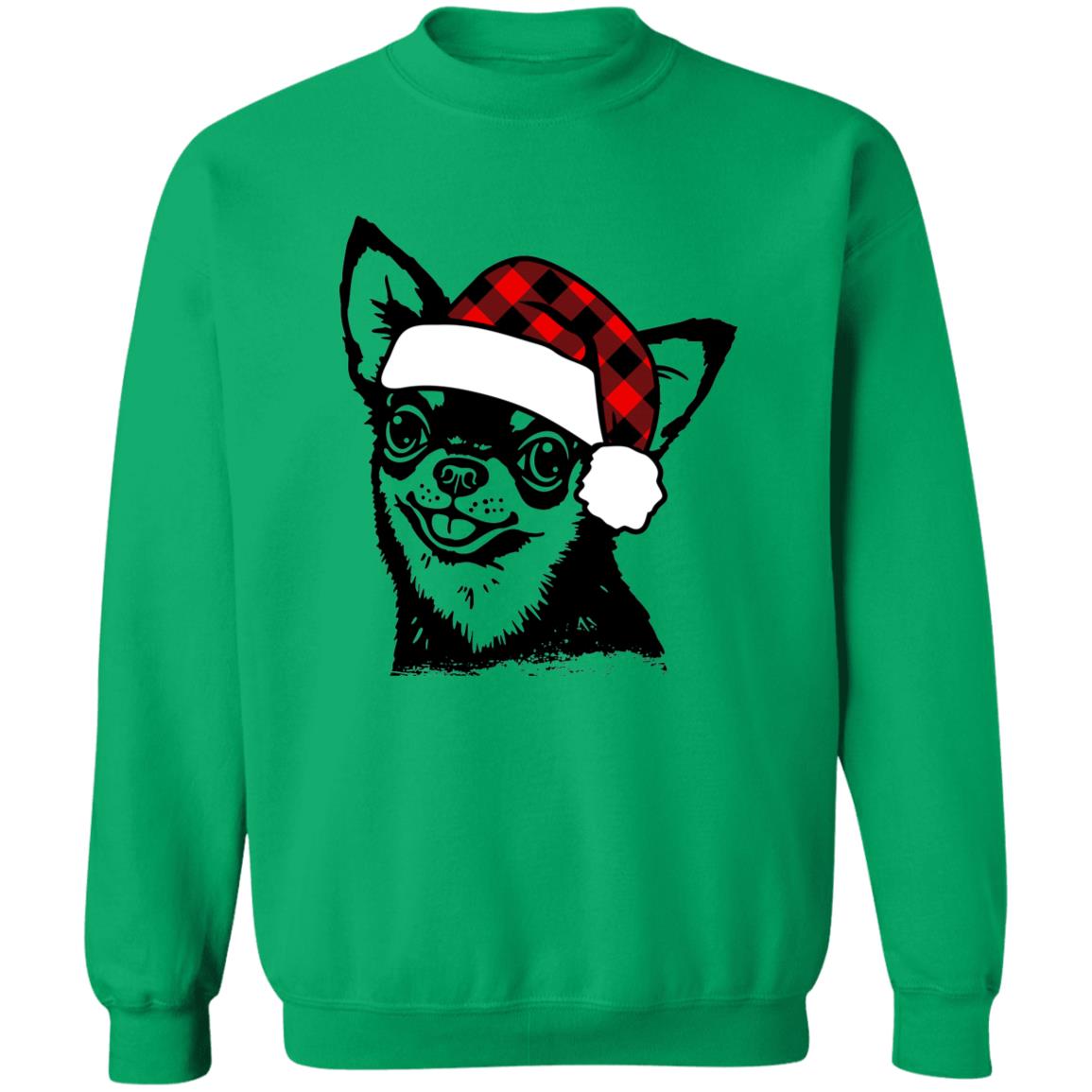 Feliz Navidog l Chihuahua l Crewneck Pullover Sweatshirt