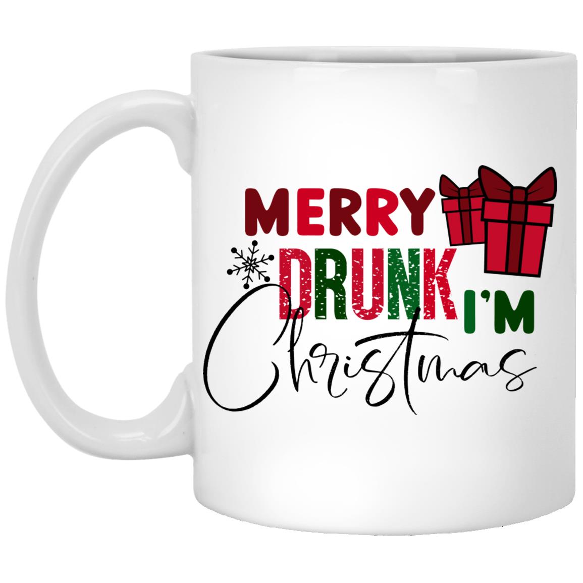 Merry Drunk I'm Christmas l 11 oz. White Mug