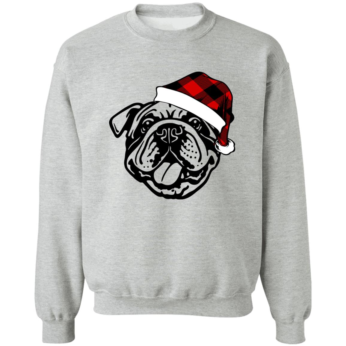 Happy PAWliday l Bulldog l Crewneck Pullover Sweatshirt