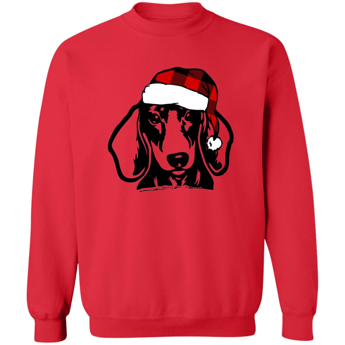 Dachshund Through The Snow l Crewneck Pullover Sweatshirt