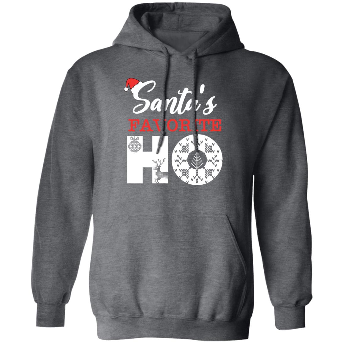 Santa's Favorite HO l Christmas  Pullover Hoodie