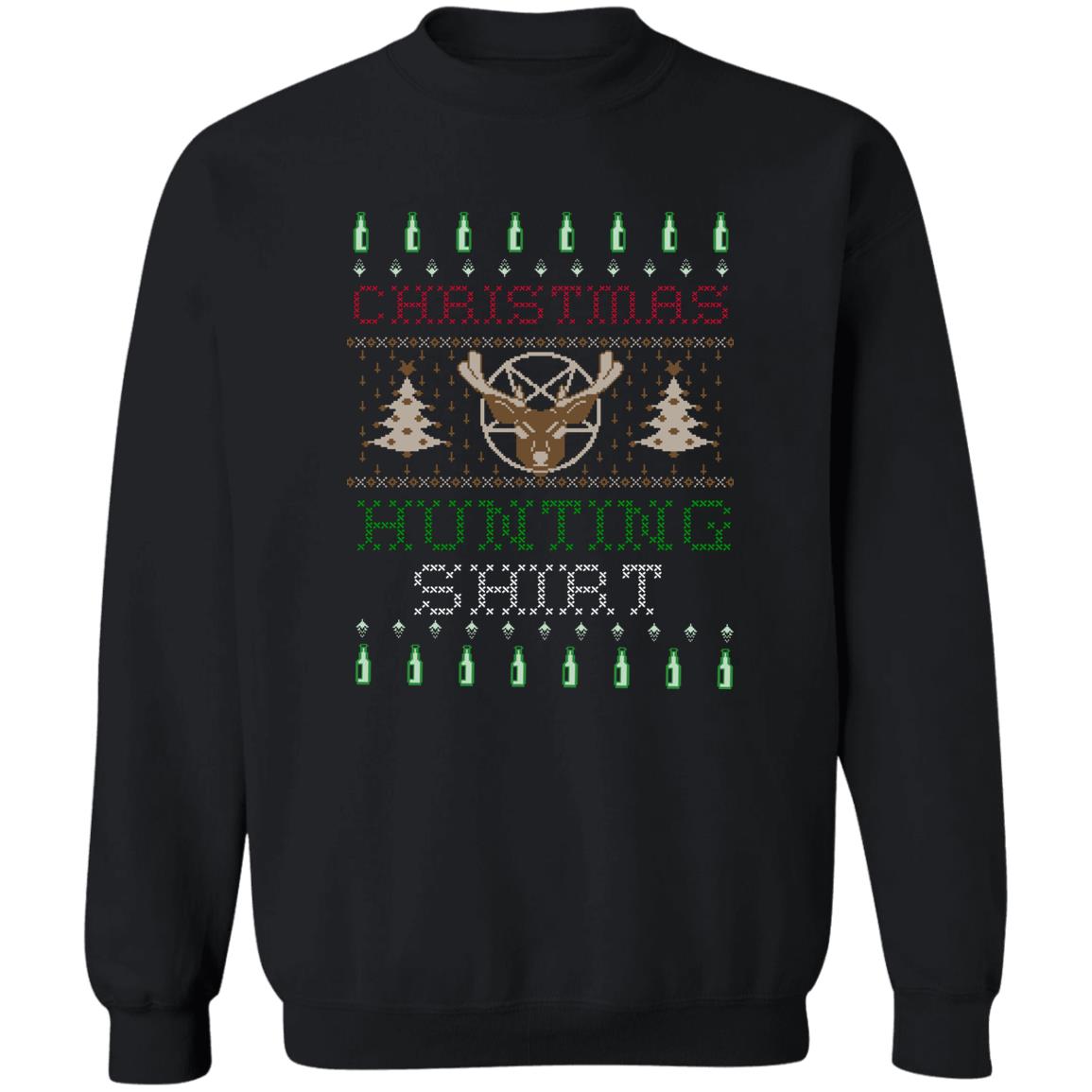 CHRISTMAS HUNTING SHIRT l Crewneck Pullover Sweatshirt