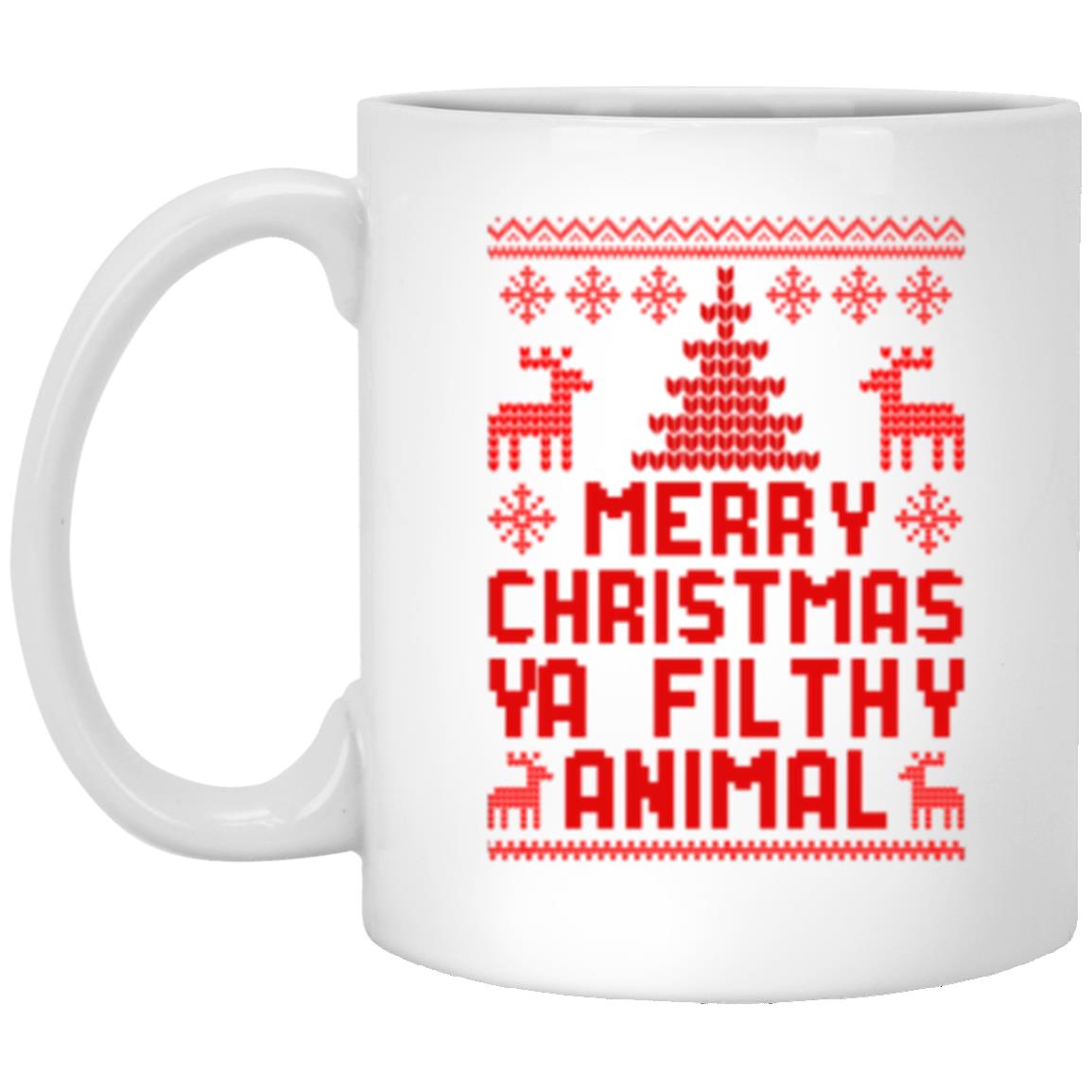 Merry Christmas l Filthy Animal l 11 oz. White Mug