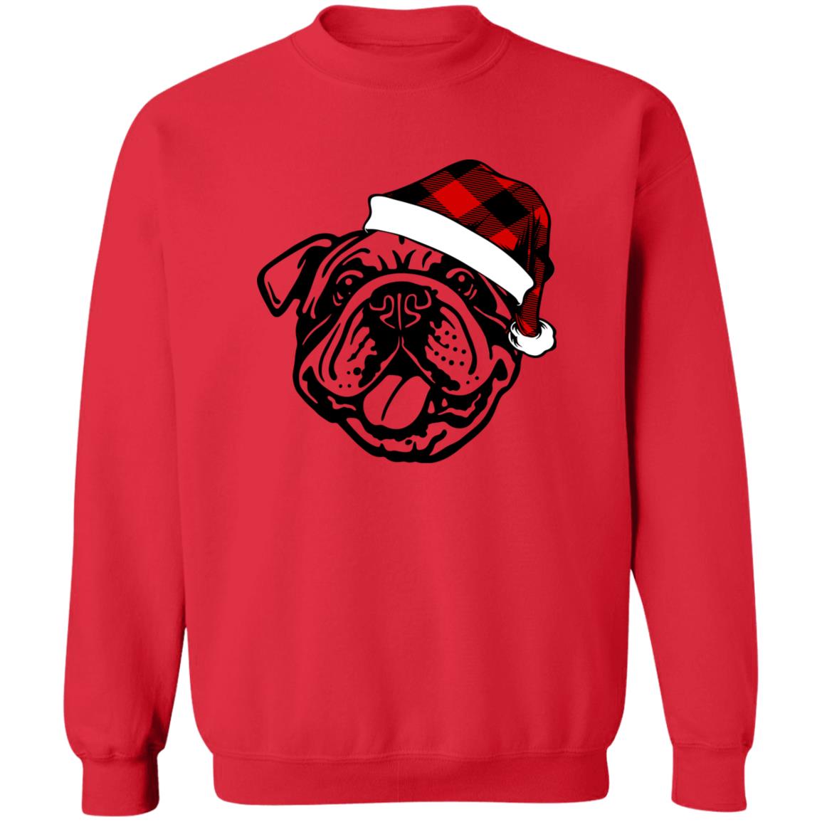 Happy PAWliday l Bulldog l Crewneck Pullover Sweatshirt