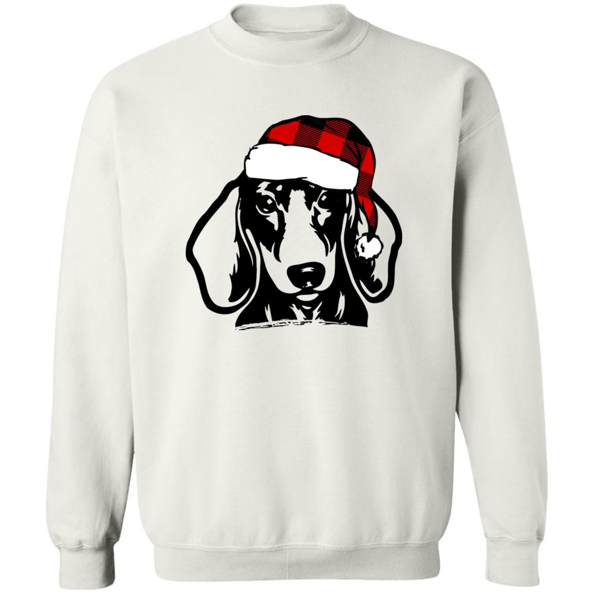 Dachshund Through The Snow l Crewneck Pullover Sweatshirt