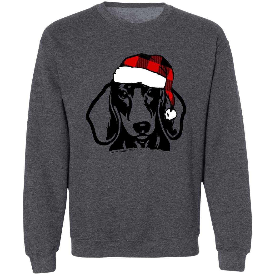 Dachshund Through The Snow l Crewneck Pullover Sweatshirt