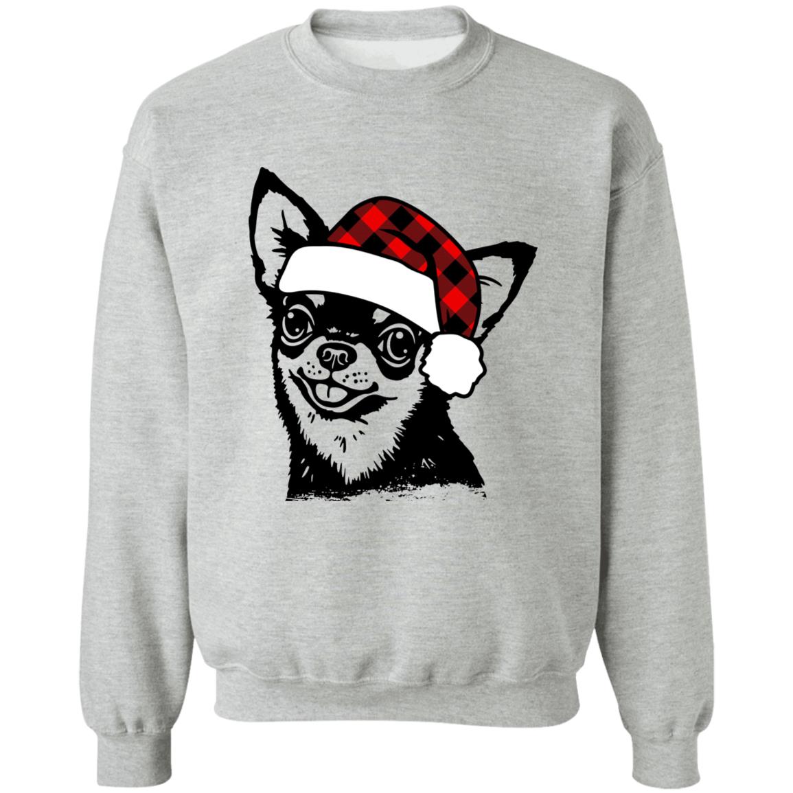 Feliz Navidog l Chihuahua l Crewneck Pullover Sweatshirt