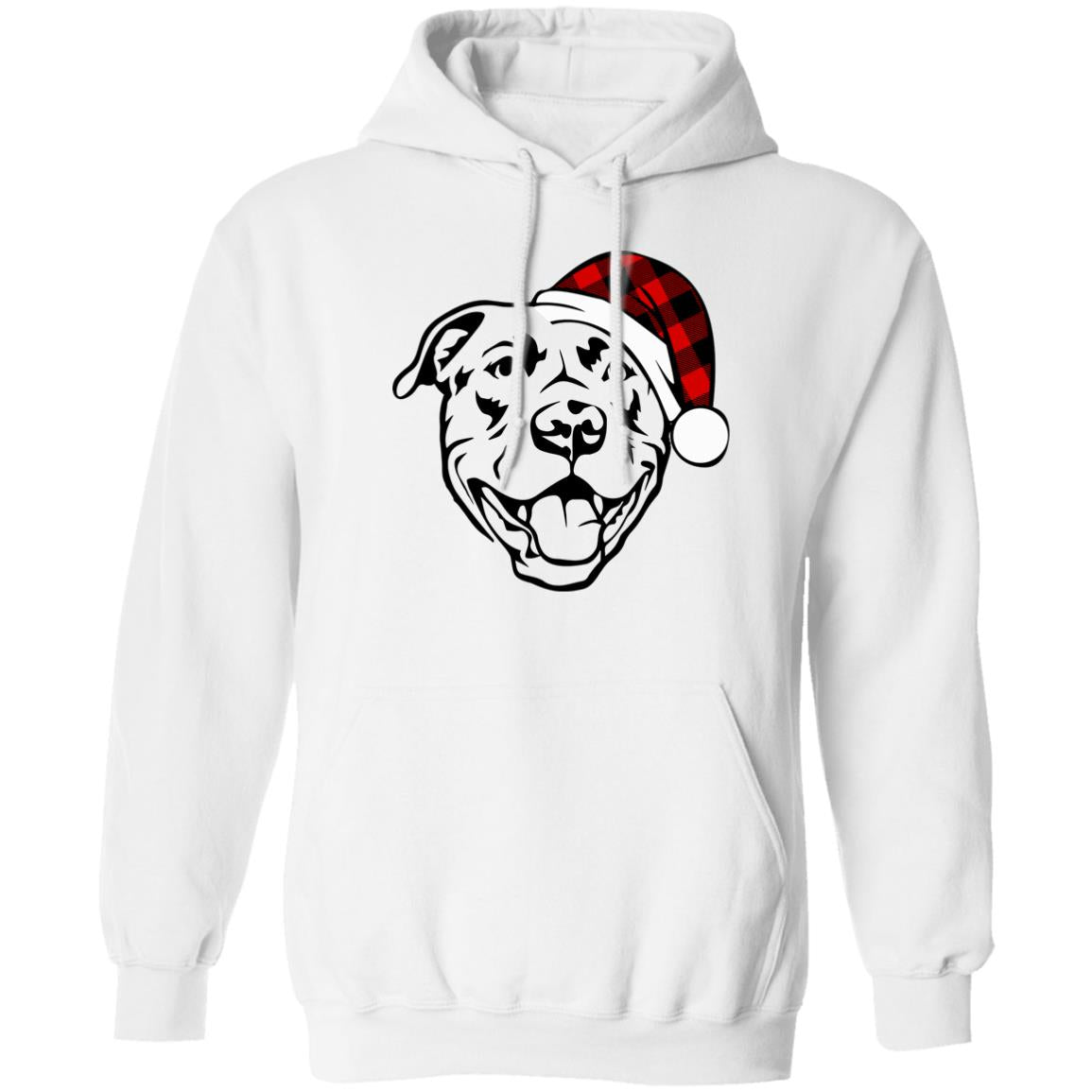 Love, Peace & Wags l Pitbull l Christmas Pullover Hoodie