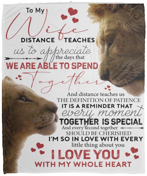 To My Wife l Every Moment Together Blanket