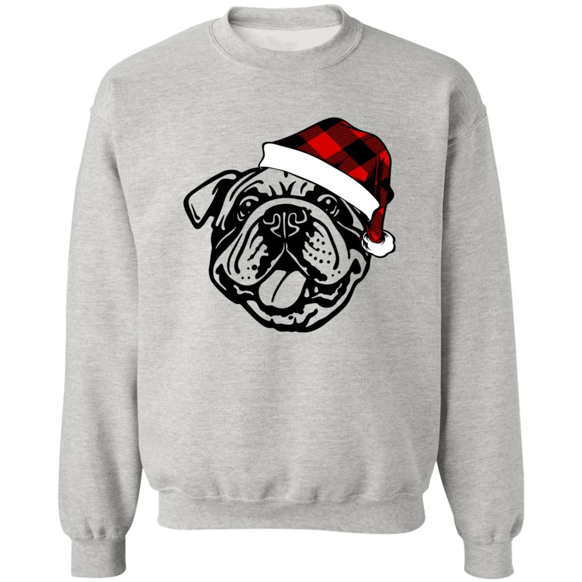 Happy PAWliday l Bulldog l Crewneck Pullover Sweatshirt