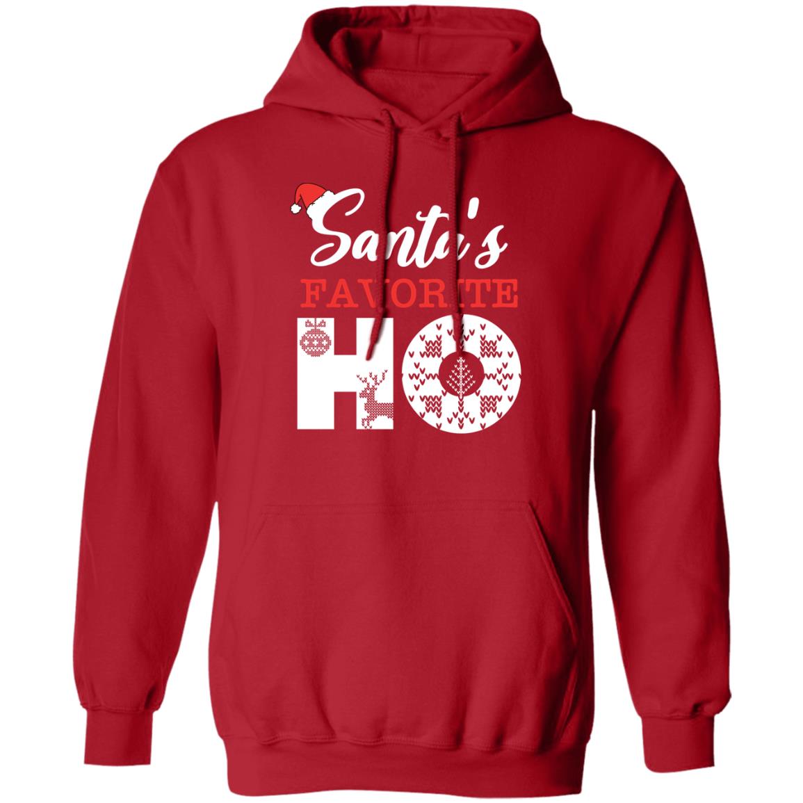 Santa's Favorite HO l Christmas  Pullover Hoodie