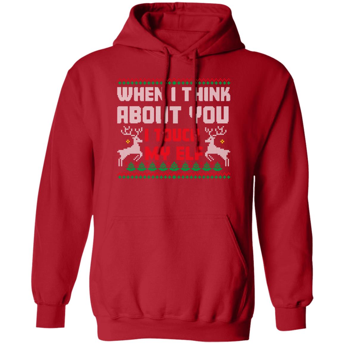 I Touch My Elf l Christmas  Pullover Hoodie