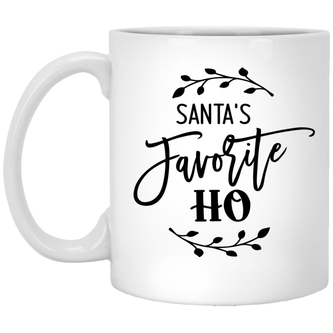 Santa's Favorite Ho l 11 oz. White Mug