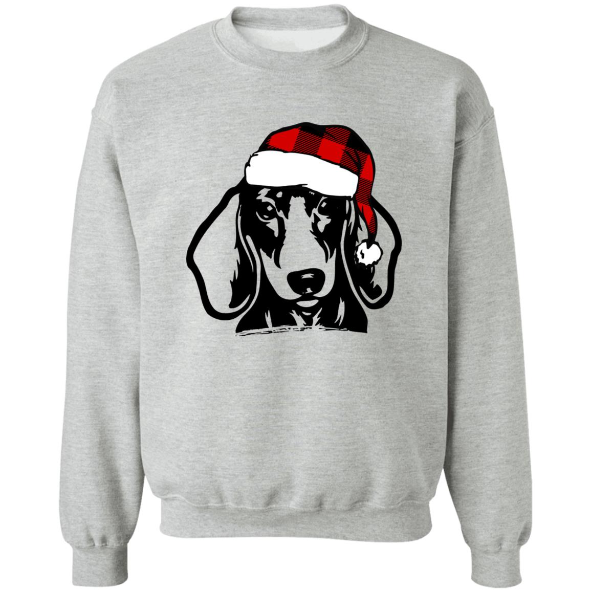 Dachshund Through The Snow l Crewneck Pullover Sweatshirt