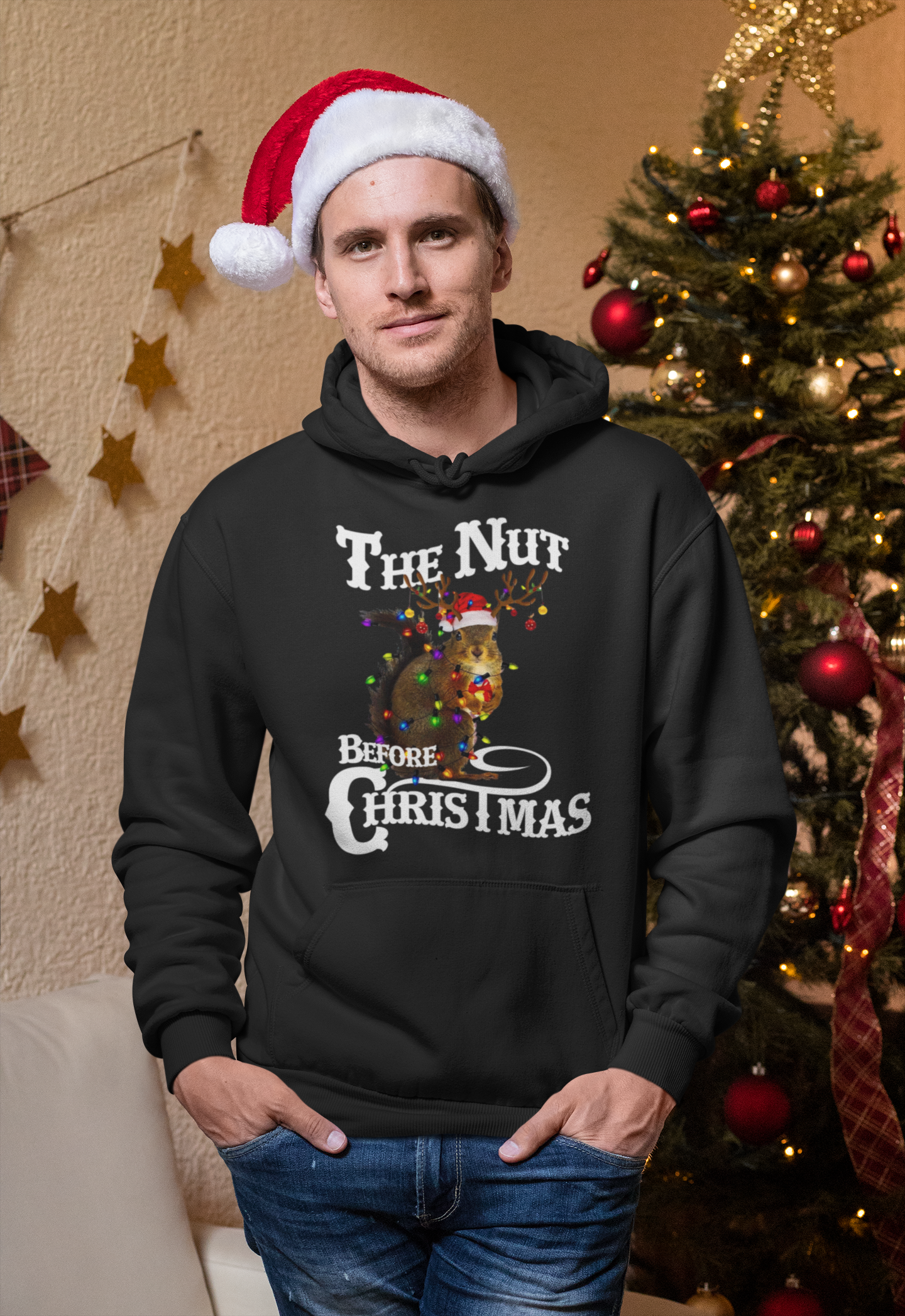 The Nut Before Christmas l Christmas Pullover Hoodie