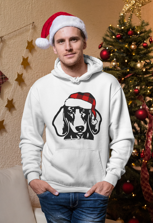 Dachshund Through The Snow l Christmas Pullover Hoodie