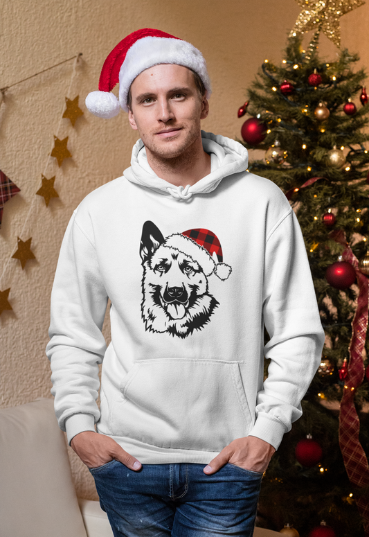 Merry WOOFmas l German Shepherd l Pullover Hoodie