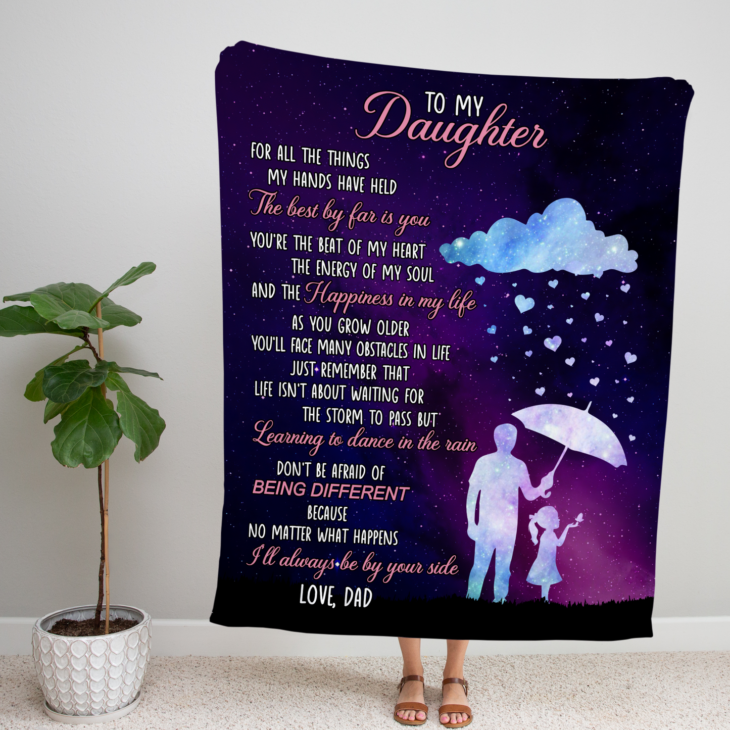 To My Daughter l For All The Things My Hands Have Held Blanket