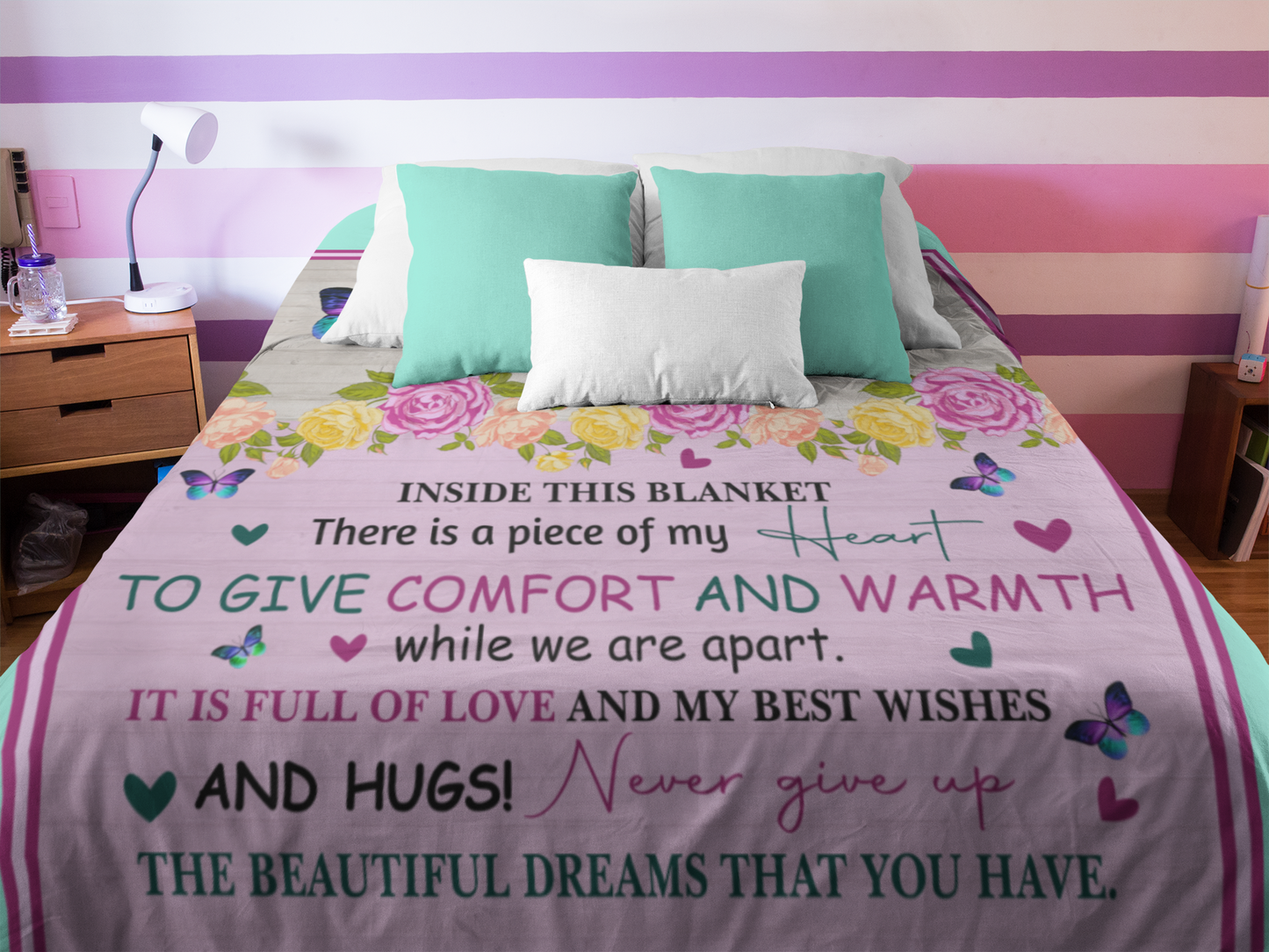 To My Daughter l Comfort & Warmth, Love Dad Blanket